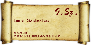 Imre Szabolcs névjegykártya