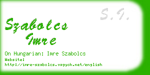 szabolcs imre business card